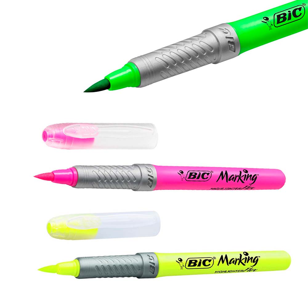 Marcador flúor Highlighter Flex Punta pincel