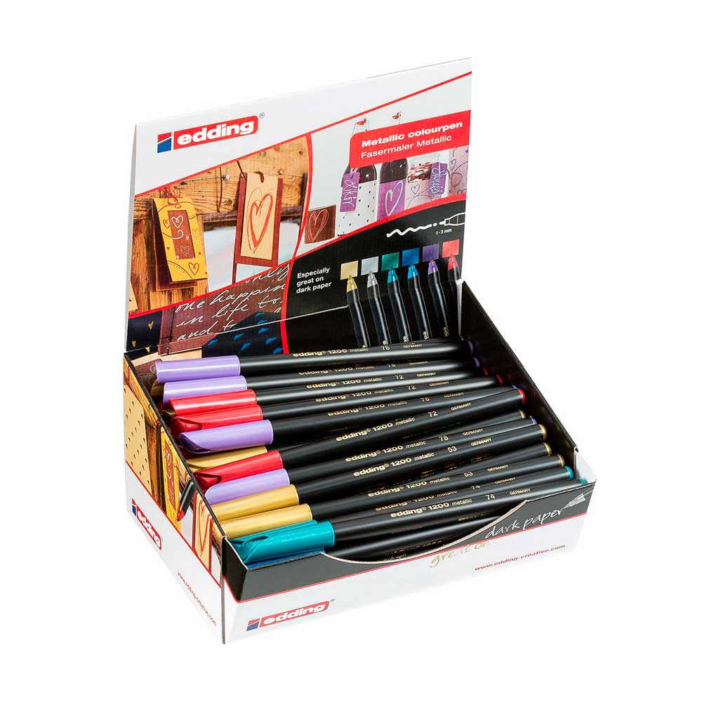 Rotulador fibra 1200 Metallic Expositor 50